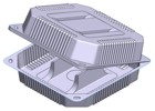 Контейнер для 3 эклеров К-016Э/700*, ПЭТ, 700 мл, 158×158×67 мм, прозрачный от производителя в Кирове