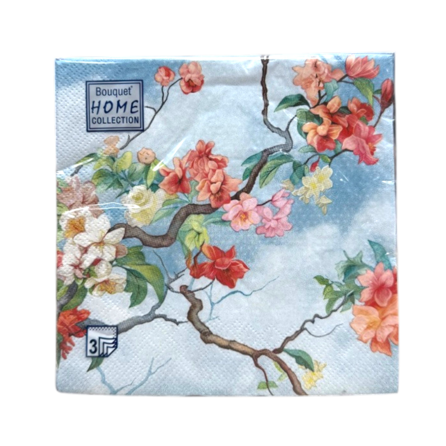 Салфетки Bouquet Home Collection Classic «Весеннее цветение», 33×33 см, 3 слоя, 20 шт. от производителя в Кирове