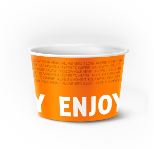 Ведро бумажное Enjoy NEW DP29, малое, 875 мл, Ø 133 мм, оранжевое, 41 шт. от производителя в Кирове