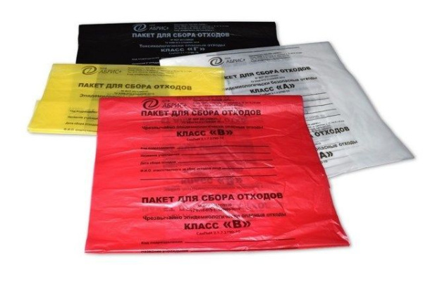пакеты для медицинских отходов 700х1100 120л Класс В /100 Э