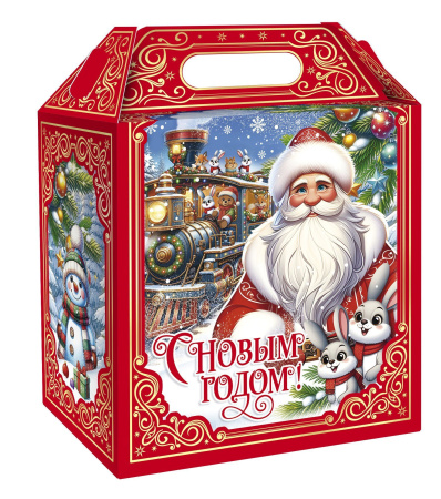 коробка 1,6 кг Путешествие на паравозе (хром-эрзац)