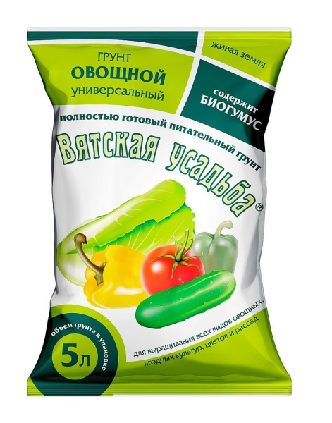 грунт "Вятская усадьба" овощной универсальный 5л