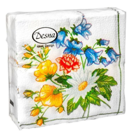 салфетки 25х25 DesnaDesing Букет/40