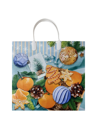 сумка пласт. 30х30 НГ мягкий пластик, пласт. ручки