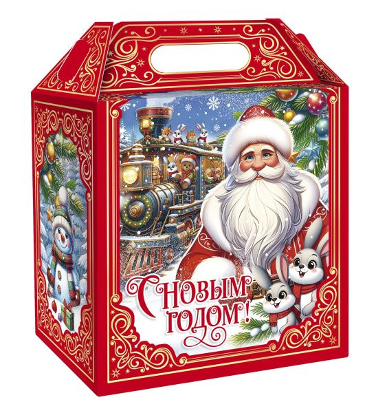 коробка 1,6 кг Путешествие на паравозе (хром-эрзац)