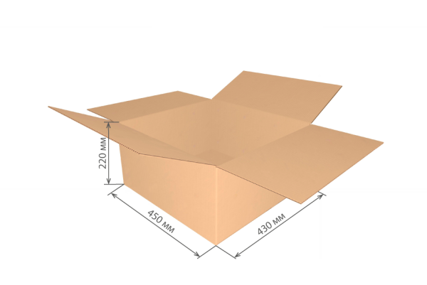 гофроящик 450х430х220 Т23С/20-25 шт *