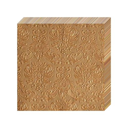 салфетки 3-сл 33х33 БУКЕТ Барокко бронзовый/16