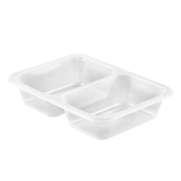 лоток под запайку 187х137х37 прозрачный 2-х секц. 50/50 ЭМ/510 *