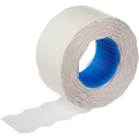 этикет-лента 26х12 белая волнист край