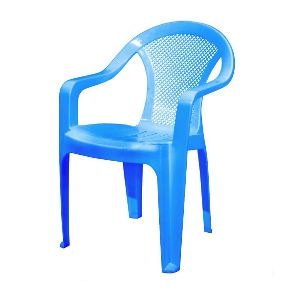 кресло пластиковое голубое Румба