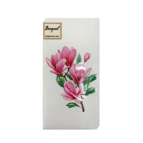 салфетки 2-сл 33х33 АРТ БУКЕТ ЛЮКС Магнолия  /20