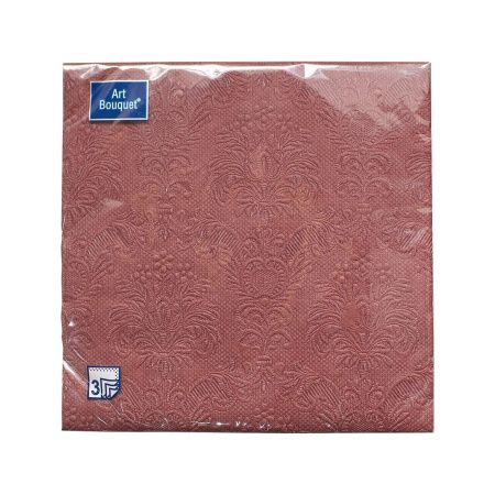 салфетки 3-сл 33х33 БУКЕТ Барокко Шоколад/16