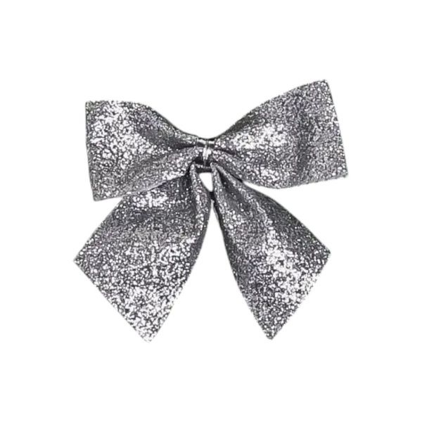 бантики 5,5х5 серебряные